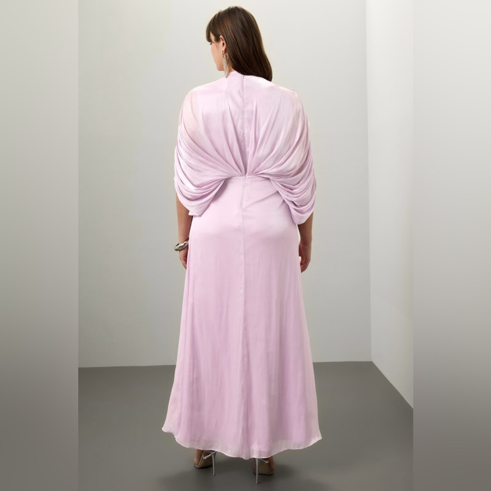 Badgley Mischka Drape Dolman Gown - Picture 7 of 12